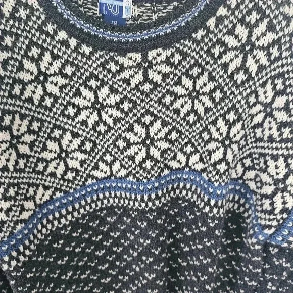 Vintage Venezia Jeans Black Print Knit Sweater 22/24 NWT - Picture 3 of 6